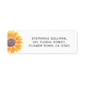 ひまわり差出人住所 ラベル (正面)