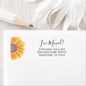 ひまわり差出人住所 ラベル (インサイチュ)