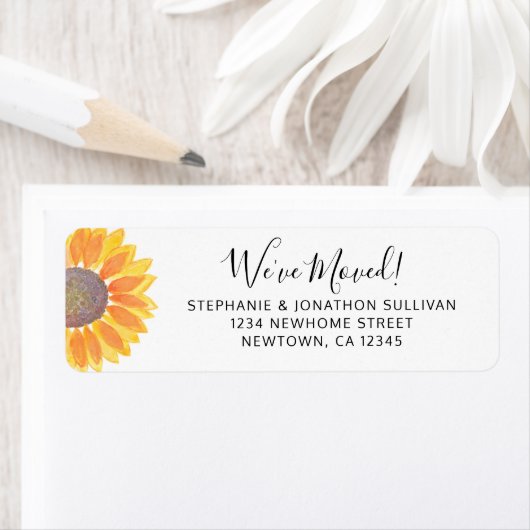 ひまわり差出人住所 ラベル (インサイチュ)