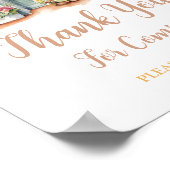 ひまわり市場の外のブライダルシャワーありがとう ポスター (角)