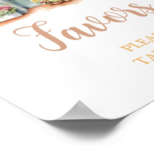 ひまわり市場の恩恵を受けたブライダルシャワー ポスター (角)