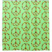 ひまわり平和サインシャワーカーテン シャワーカーテン (正面)