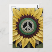 ひまわり平和サイン ポストカード (正面/裏面)