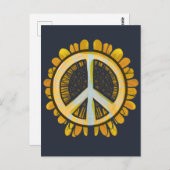 ひまわり平和シンボルひまわり世界平和 ポストカード (正面/裏面)