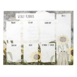 ひまわり幽霊プランナー ノートパッド