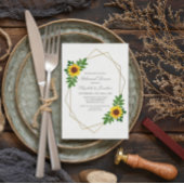 ひまわり幾何リハーサルディナー 招待状