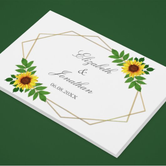 ひまわり幾何結婚図形 ゲストブック