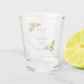 ひまわり幾何結婚図形 ショットグラス (裏面)