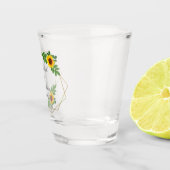ひまわり幾何結婚図形 ショットグラス (右)
