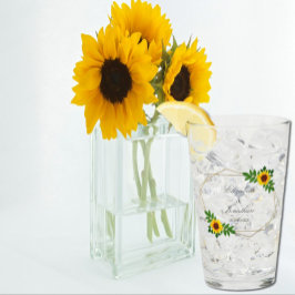 ひまわり幾何結婚図形 タンブラーグラス