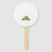 ひまわり幾何結婚図形 ハンドファン (裏面)