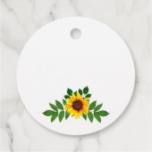 ひまわり幾何結婚図形 フェイバータグ (裏面)