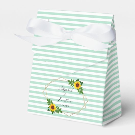 ひまわり幾何結婚図形 フェイバーボックス (正面サイド)