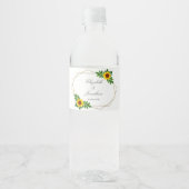 ひまわり幾何結婚図形 ペットボトルラベル (正面)