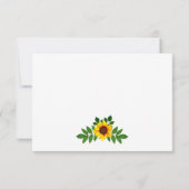 ひまわり幾何結婚図形 出欠カード (裏面)