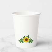 ひまわり幾何結婚図形 紙コップ (裏面)