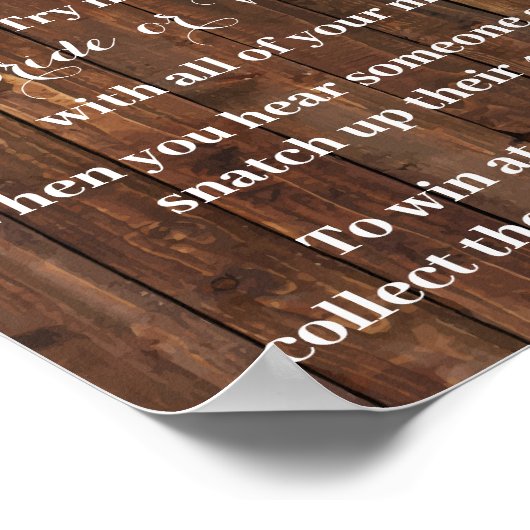 ひまわり座ひまわりブライダルシャワーのゲームの標識を付ける ポスター (角)