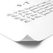 ひまわり座席表（アルファベット） ポスター (角)