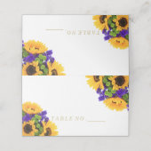 ひまわり座席表 プレイスカード (外部開封)