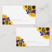 ひまわり座席表 プレイスカード (正面/裏面)