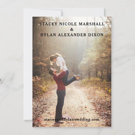 ひまわり庭園の結婚式写真 セーブザデート (裏面)