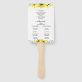 ひまわり庭園の結婚式扇風機 ハンドファン (裏面)