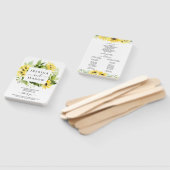 ひまわり庭園の結婚式扇風機 ハンドファン (組立なし)