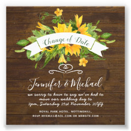 ひまわり延期日変更プラン注意 フォトプリント           