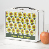 ひまわり弁当箱 – オプションのパーソナライズ メタルランチボックス (インサイチュ)