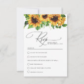 ひまわり式RSVPカード 出欠カード (正面)