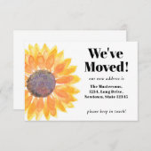 ひまわり引っ越しましたの移動告知 (正面/裏面)