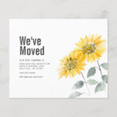 ひまわり引っ越しましたアドレスの移動告知 チラシ (正面)