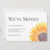 ひまわり引っ越しました移動 案内状 (正面)