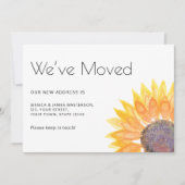 ひまわり引っ越しました移動 案内状 (正面)