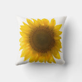 ひまわり引用文「花は幸せ」 クッション (裏面)