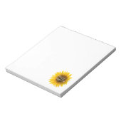 ひまわり引用文「花は幸せ」 ノートパッド (回転)