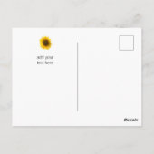 ひまわり引用文「花は幸せ」 ポストカード (裏面)