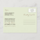 ひまわり彫りフェンス日付はがきを保存 案内ポストカード (裏面)