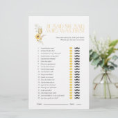 ひまわり彼は彼女はボホのブライダルシャワーゲームを言った (スタンド正面)