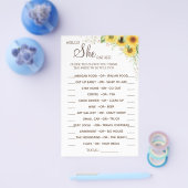 ひまわり彼女はむしろシャワーゲームカード チラシ (シングル)