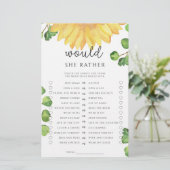 ひまわり彼女はむしろブライダルシャワーゲーム (スタンド正面)