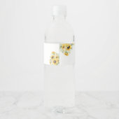 ひまわり彼女は市場のブライダルシャワー ペットボトルラベル (裏面)