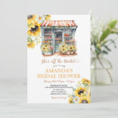 ひまわり彼女は市場のブライダルシャワー 招待状 (スタンド正面)
