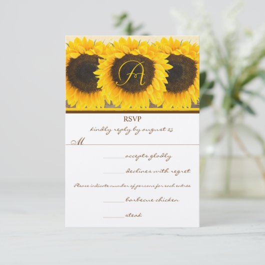 ひまわり応答カード 出欠カード (スタンド正面)