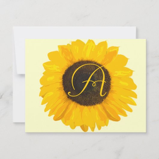 ひまわり応答カード 招待状 (正面)