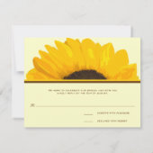 ひまわり応答カード 招待状 (裏面)