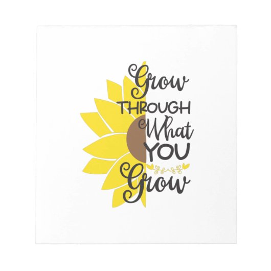 ひまわり恋人 |お客様の成長に合わせて拡張 ノートパッド (正面)