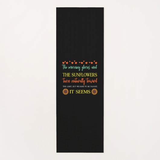 ひまわり恋人 |ひまわりの花が自然に変わる ヨガマット (正面)