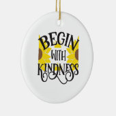 ひまわり恋人 |親切から始める セラミックオーナメント (右)