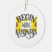 ひまわり恋人 |親切から始める セラミックオーナメント (左)